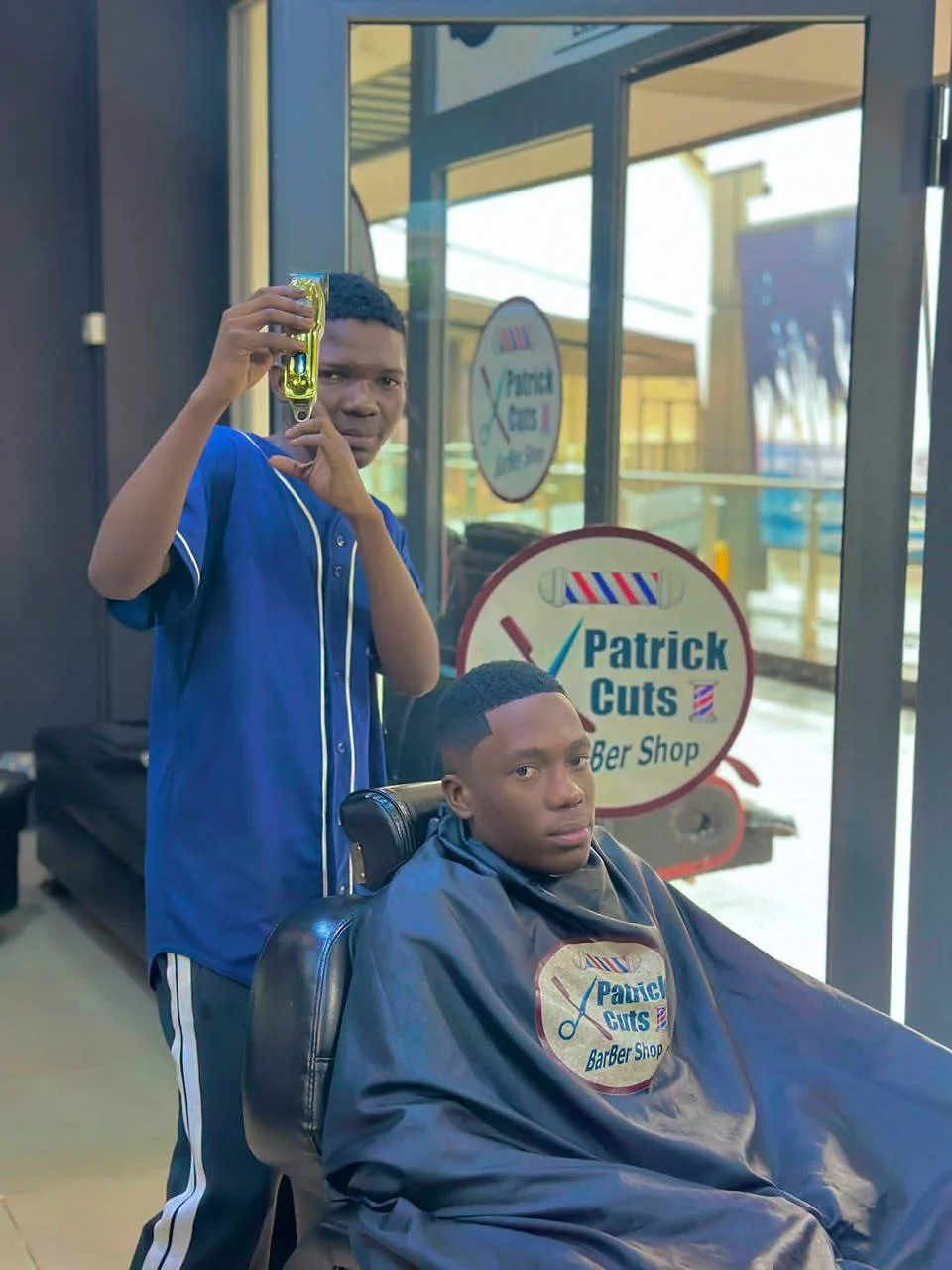Natural style before precision cut